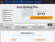 Tablet Screenshot of fastwebbuilder.com